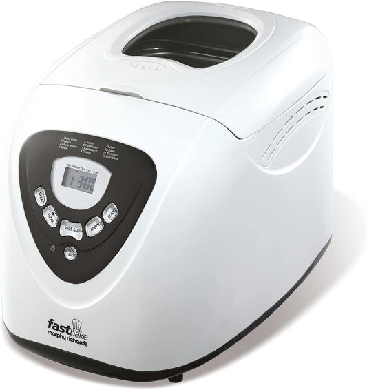 Fastbake Breadmaker, 12 Programmes, 1.5Lb, 2Lb Loaf Sizes, 13 Hour Delay Timer, Keep Warm, 48281