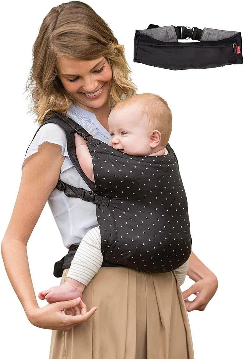 Zip Ergonomic Travel Carrier - Ergonomic Face-In Compact, Front and Back Carry, for Newborns and Toddlers 12Lbs- 40Lbs / 5.4 - 18.1 Kg