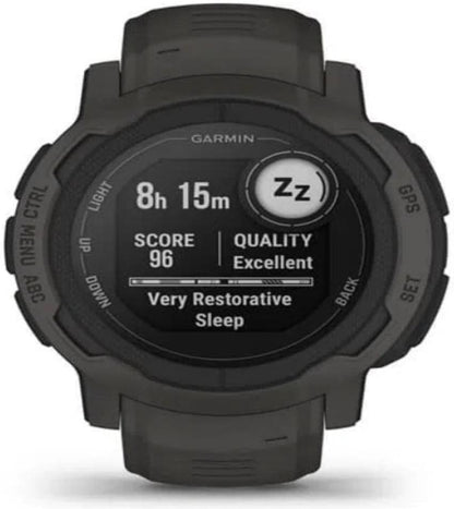 Instinct 2, Rugged GPS Smartwatch, Built-In Sports Apps and Health Monitoring, Ultratough Design Features, Graphite