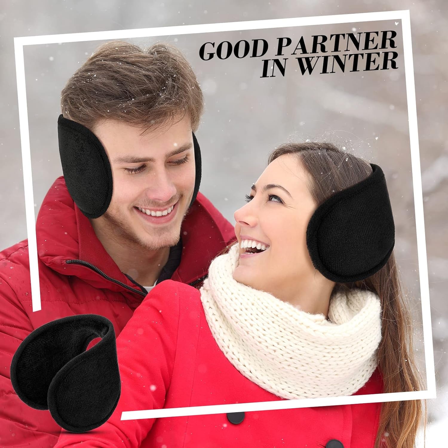 Ear Muffs Fleece Ear Warmers for Women Unisex Warm Sleeping Ear Muffs Outdoor Running Ear Warmer Plush Ear Covers for Winter