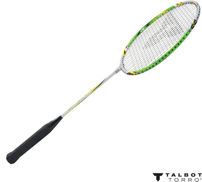 Badminton Racket Sniper 3.6,Colour: Silver-Green, 429802