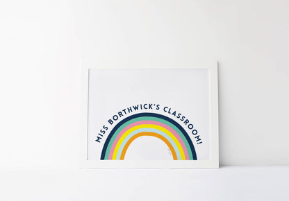 Rainbow Classroom Sign