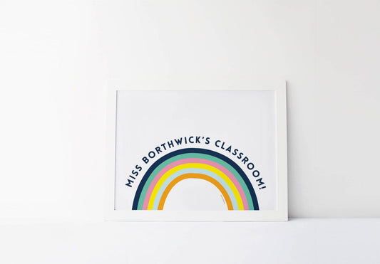 Rainbow Classroom Sign