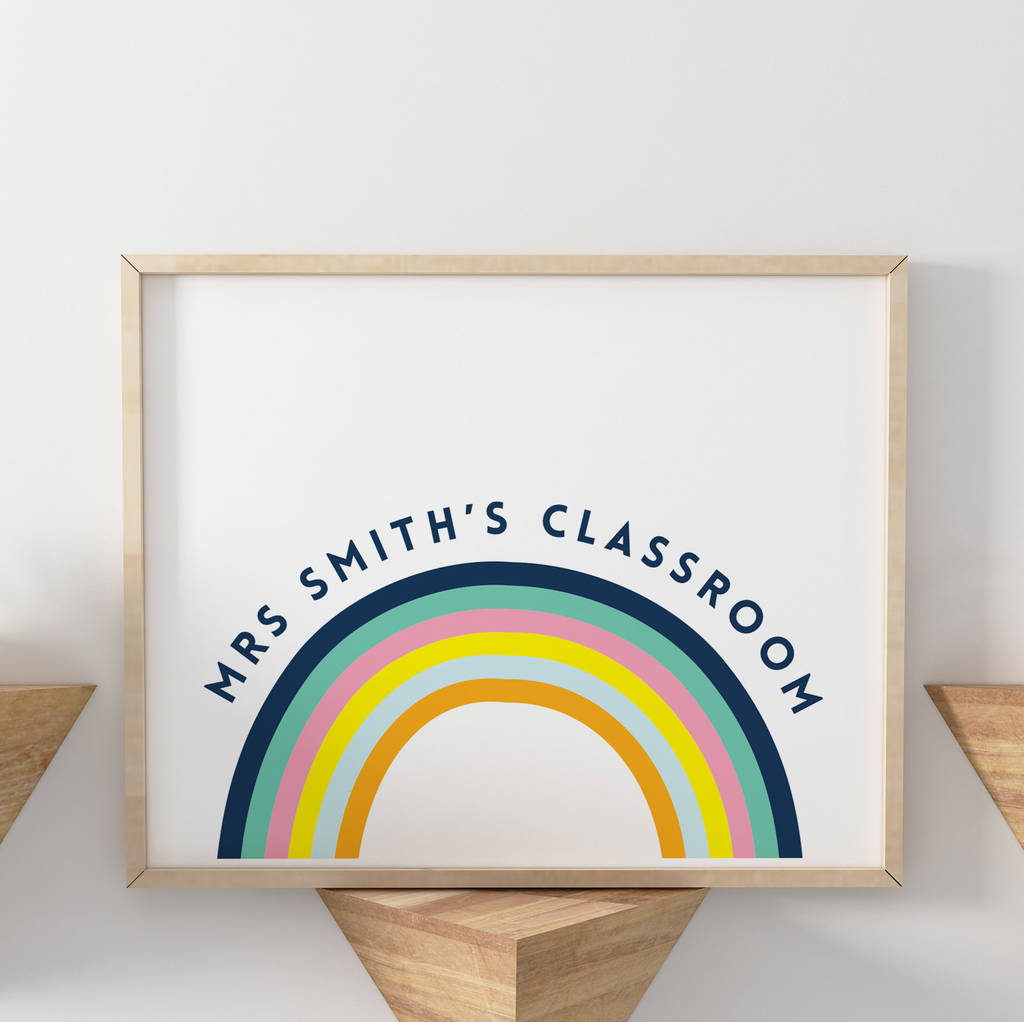 Rainbow Classroom Sign