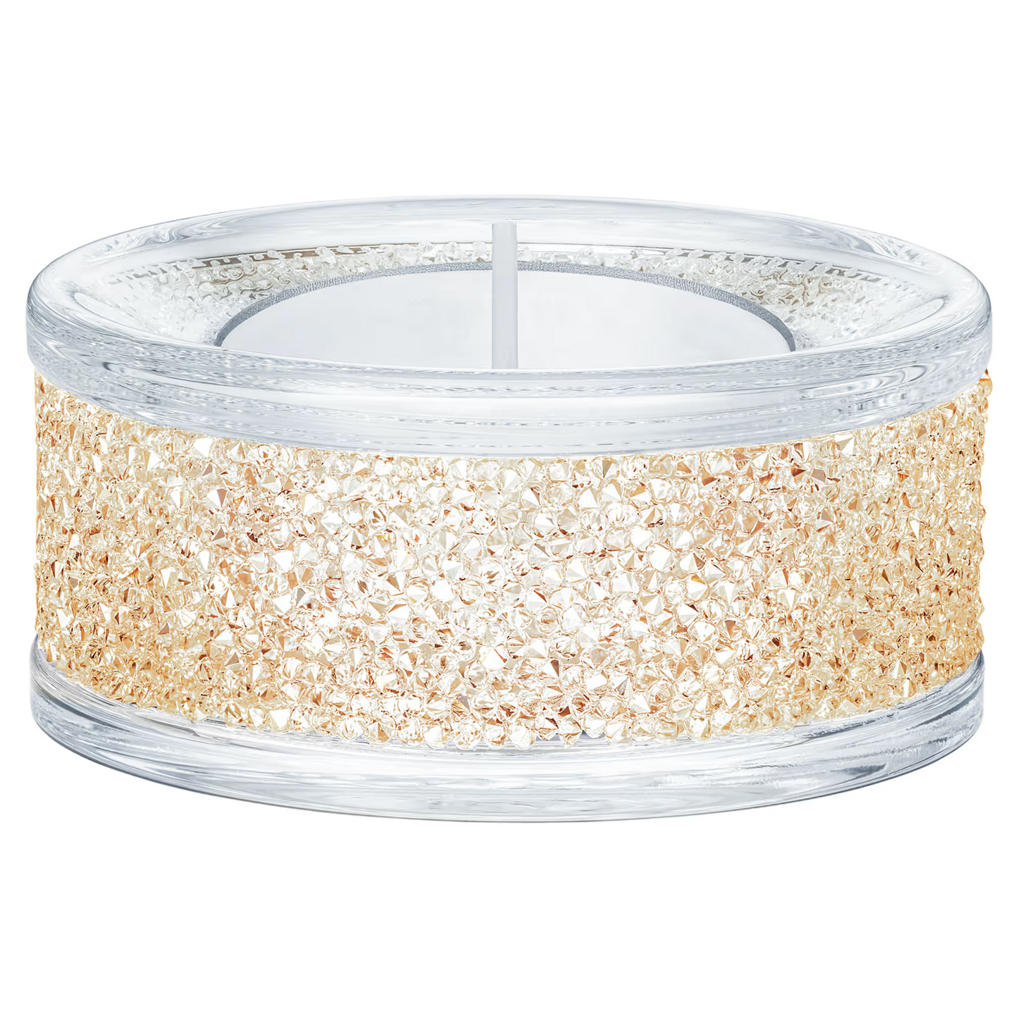 Swarovski Shimmer Tea Light Holder Gold Tone